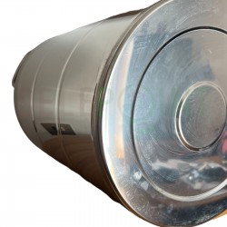 CONTENITORE FUSTO 50 LITRI ACCIAIO INOX