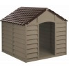 CUCCIA PER CANI DI TAGLIA MEDIA IN PVC PER ESTERNO ANTI UV STARPLAST MARRONE