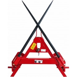 TRIANGOLO AMA TRASPORTO ROTOBALLE FIENO ATTACCO A TRE PUNTI COMPLETO DI PUNTE
