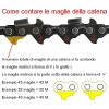 CATENA ORIGINALE STIHL 52 MAGLIE 3/8 1,3 MM PER BARRE CON LUNGHEZZA 40 CM