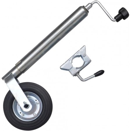 RUOTINO DI SOLLEVAMENTO TELESCOPICO PER RIMORCHI CARRELLO TUBO 48 MM