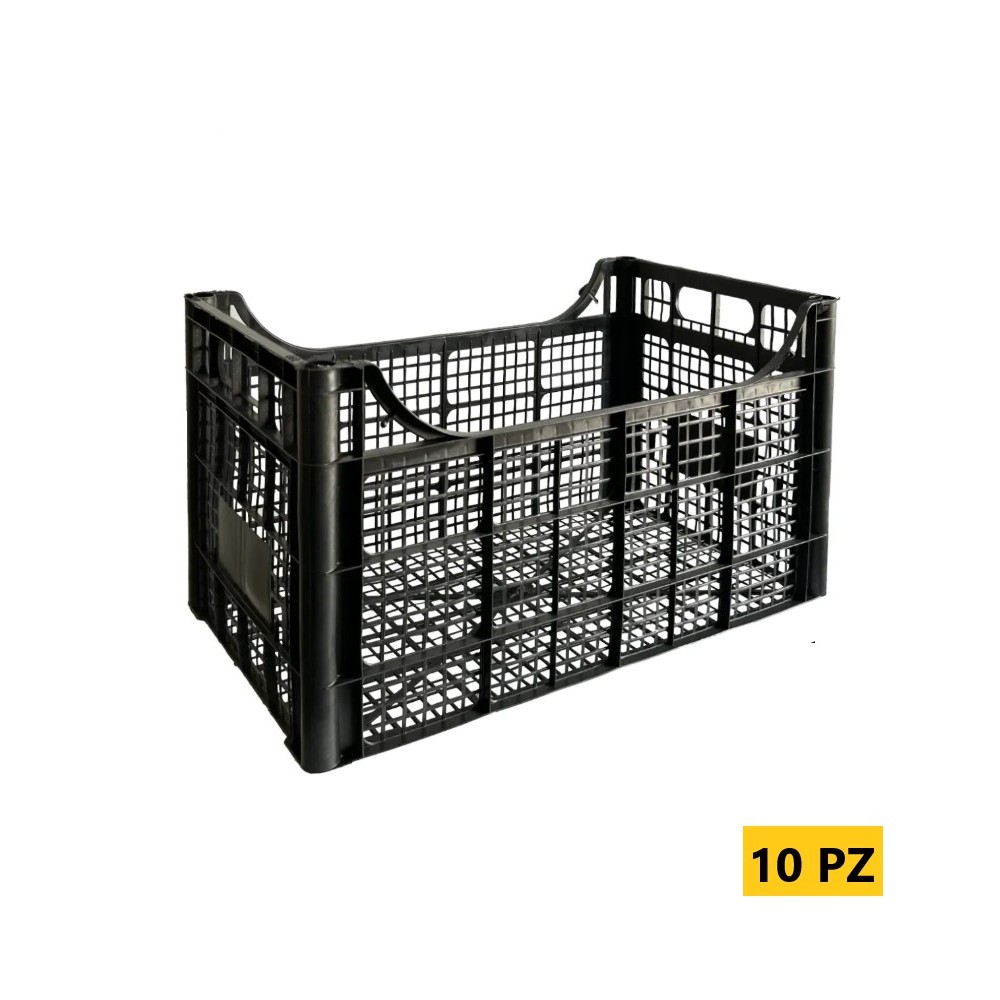 CASSETTA IN PLASTICA 30X50X26 PER FRUTTA VERDURA QT 10 PORTATA 19 KG