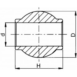 ROTULA SUPERIORI PER TERZO PUNTO CAT.2 MISURE D. 50X51X25,4 MM
