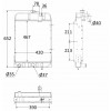 RADIATORE IN ALLUMINIO ADATTABILE TRATTORE FIAT 311 312 352 RIF. 576975
