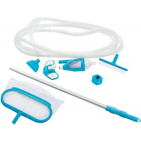 KIT PULIZIA INTEX DELUXE 28003 PULISCI FONDO PISCINE FUORITERRA DA GIARDINO