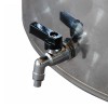 CONTENITORE IN ACCIAIO INOX 300 LT PER VINO CON GALLEGGIANTE AD OLIO E RUBINETTO