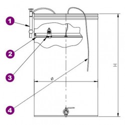 KIT GALLEGGIANTE AD ARIA DIAM. 695 MM