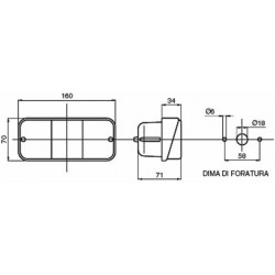 COPPIA FANALE FARO POSTERIORE PER