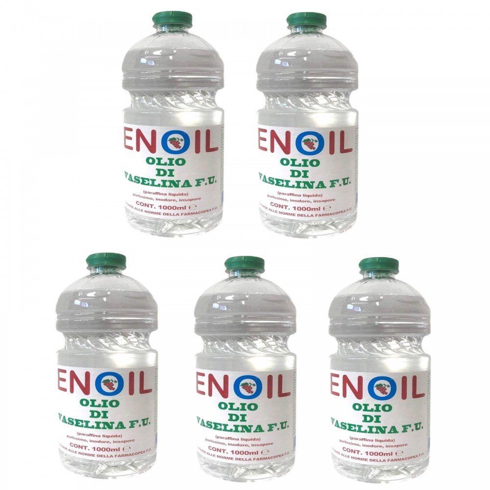 OLIO DI VASELINA INODORE INSAPORE FARMACEUTICO ENOLOGICO F.U. 5 LITRI VINO