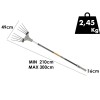 ABBACCHIATORE VOLPI SUPERBOMBER 195 XL CON ASTA TELESCOPICA 2,40 - 3,60 MT