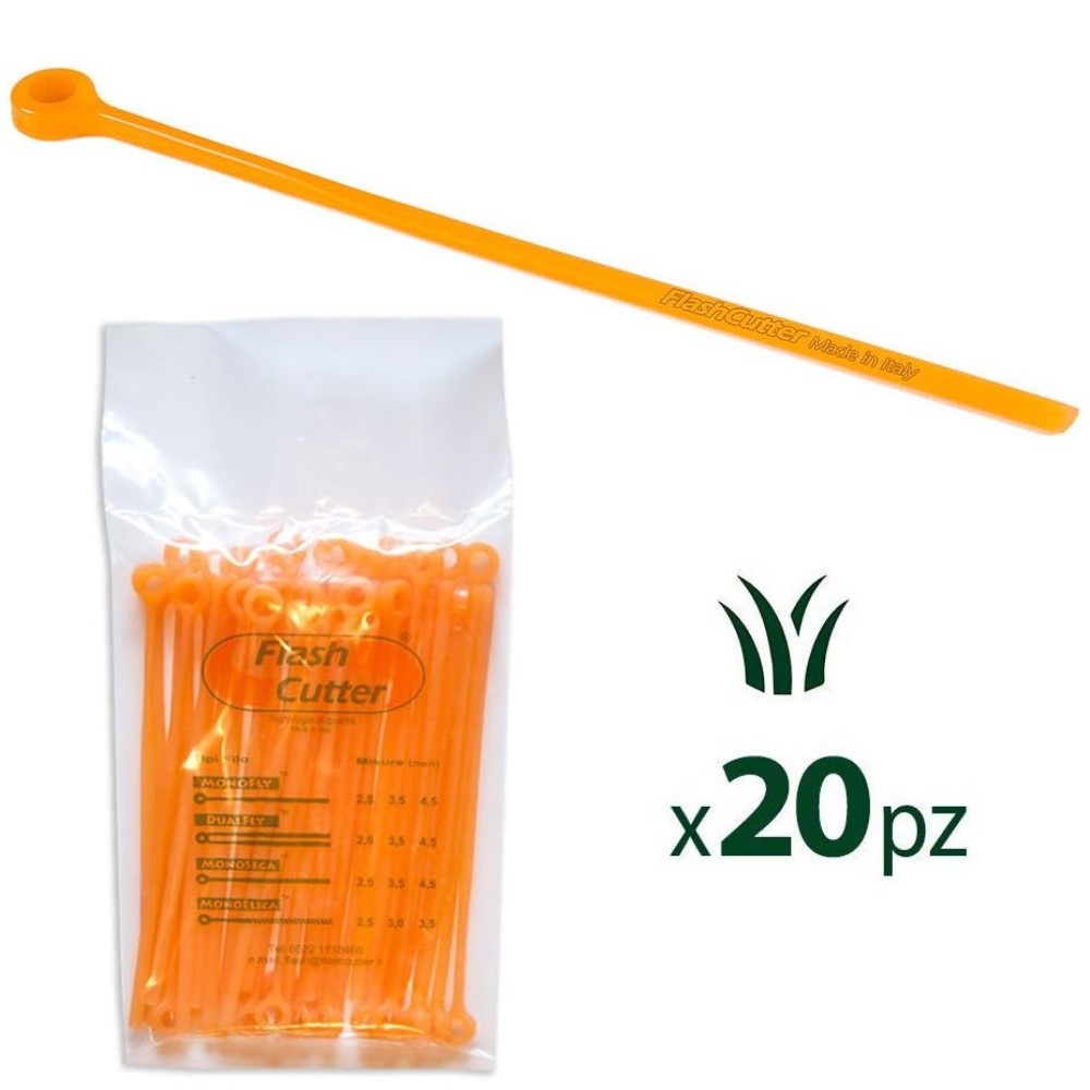 CONFEZIONE 20 LAMELLE FLASH CUTTER MONOFLY 3,5 MM TESTINA DECESPUGLIATORE
