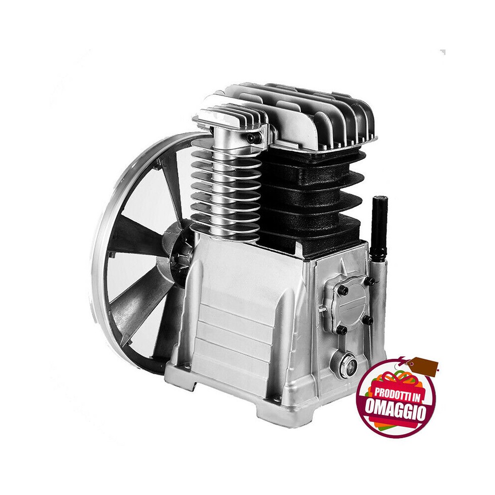 TESTATA GRUPPO POMPANTE COMPRESSORE  2 CILINDRI 508 L/MIN SPERONI ITALY