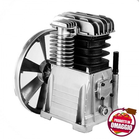 TESTATA GRUPPO POMPANTE COMPRESSORE  2 CILINDRI 508 L/MIN SPERONI ITALY