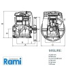 GRUPPO POMPANTE TESTATA ORIGINALE COMPRESSORE FIAC AB 268 - 2 HP 1,5 KW