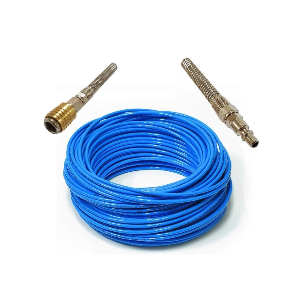 TUBO ARIA COMPRESSA 7,5X10 50 METRI IN POLIURETANO CON RACCORDI RACCOLTA OLIVE