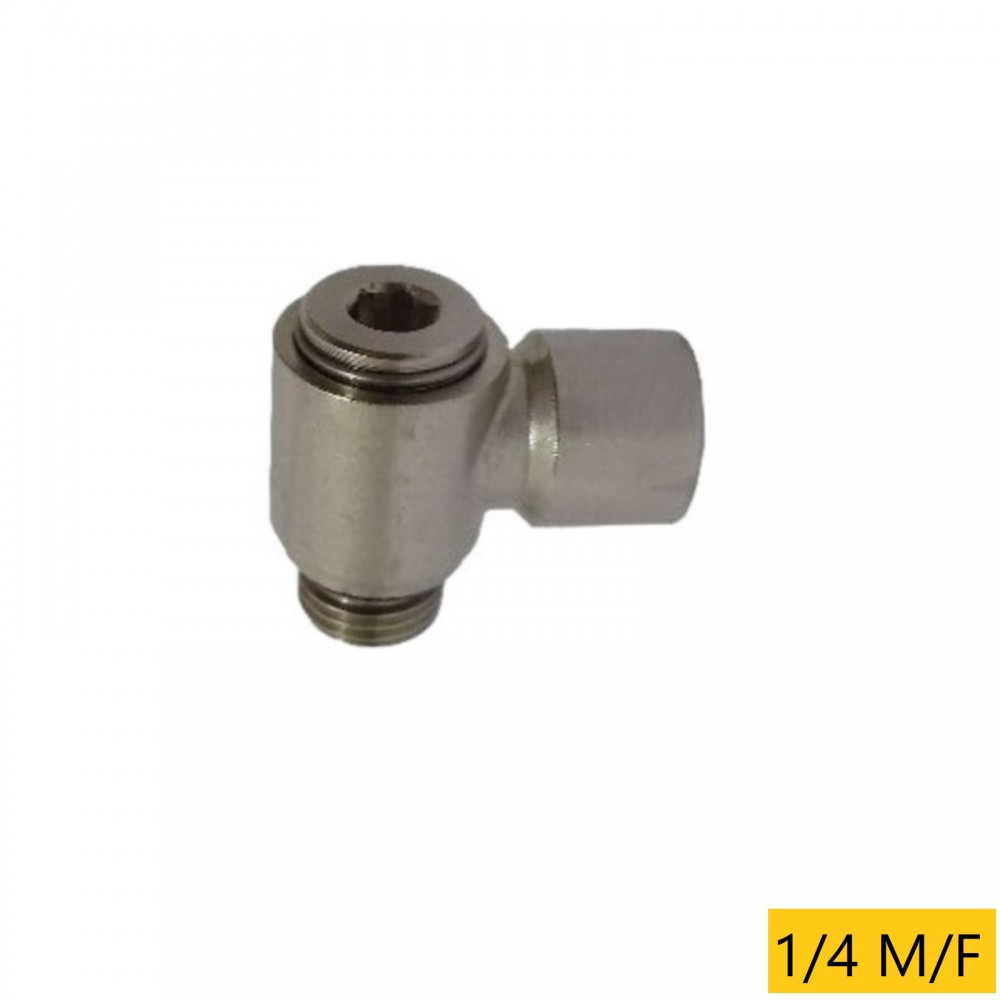 RACCORDO GIREVOLE PER ASTA PNEUMATICHE RACCOLTA OLIVE 1/4F 1/4M