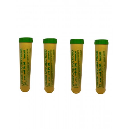 4 CARTUCCE GRASSO 400 GR GREENOIL PER INGRASSATORE SIRINGA A LEVA