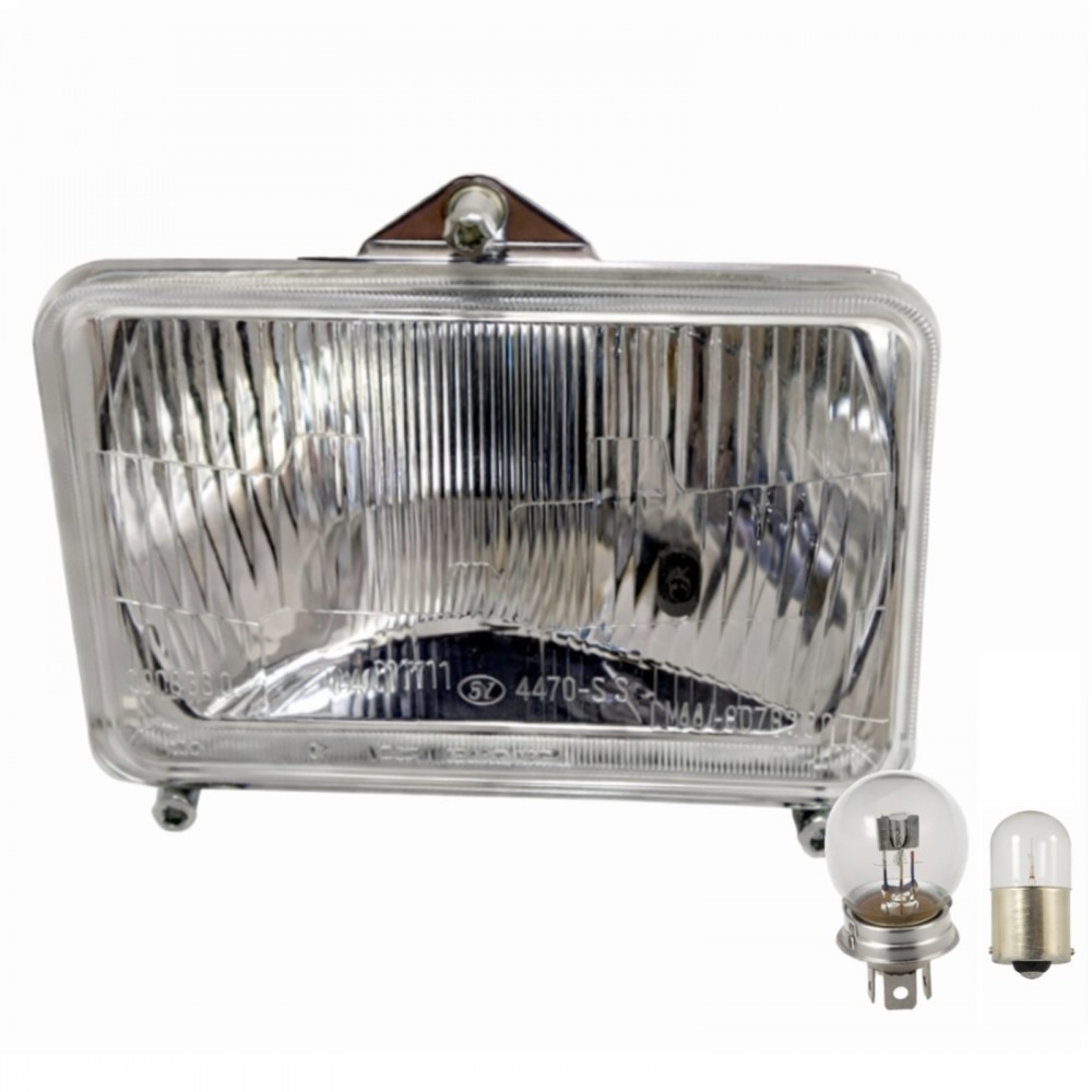 FANALE ANTERIORE A 3 LUCI AD INCASSO TRATTORE SAME LANDINI COBO + LAMPADINE