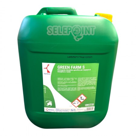 DETERGENTE CLORATTIVO PER IMPIANTO DI MUNGITURA 25 KG KLARECO GREEN FARM S