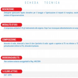 DETERGENTE CLORATTIVO PER IMPIANTO DI