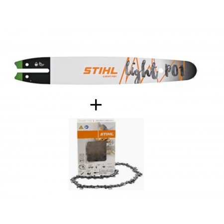 BARRA E CATENA STIHL MOTOSEGA 35 CM CATENA 50 3/8 1,1 MM MS 162 170 171
