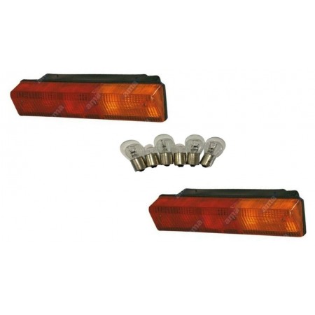 COPPIA FANALI DX-SX CON LAMPADINE TRATTORE FIAT LANDINI MASSEY FERGUSON