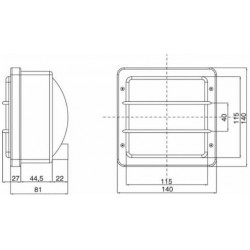 FARO FANALE PROIETTORE SIMMETRICO AMA