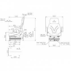 SEDILE TOP TRATTORE COMPLETO DI