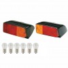COPPIA FANALI POSTERIORI INCLINATI DX+SX PER TRATTORE SAME CON LAMPADINE