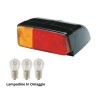 COPPIA FANALI POSTERIORI INCLINATI DX+SX PER TRATTORE SAME CON LAMPADINE