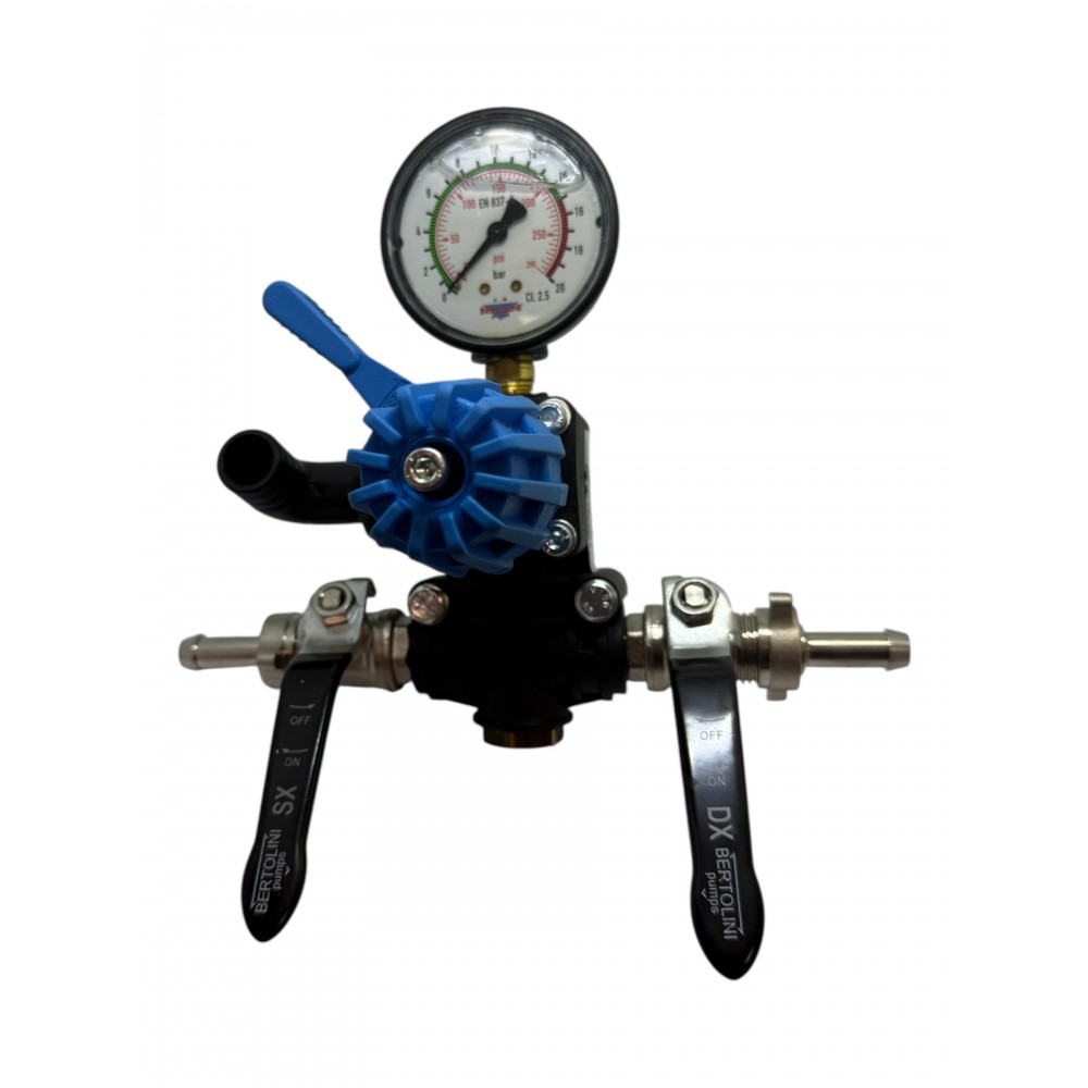 GRUPPO COMANDO REGOLAZIONE PRESSIONE POMPE BERTOLINI KARIN 2 VIE IRRORATRICE