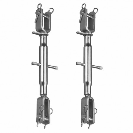 COPPIA BRACCIO LATERALE SOLLEVAMENTO TRATTORE REGOLABILE 380-530 MM P.148