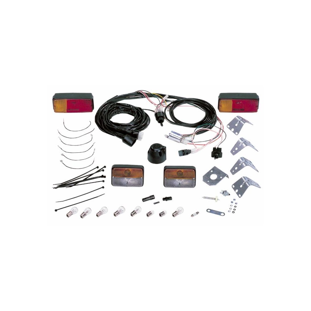 KIT LUCI 12 V COMPLETO DI 4 METRI DI CAVO MODELLO UNIVERSALE PER TRATTORE