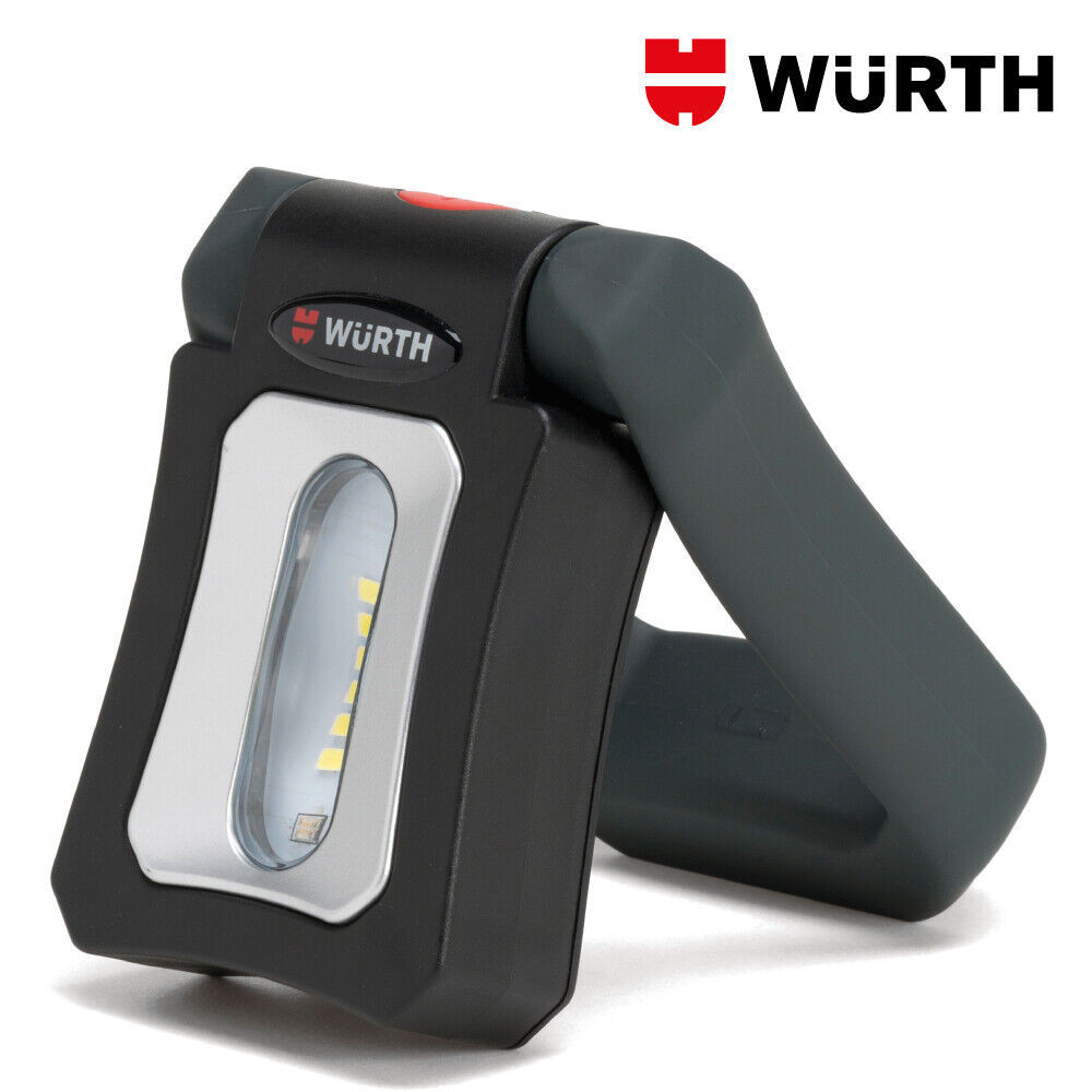 Torcia a led ricaricabile Wurth portatile, con supporto magnetico