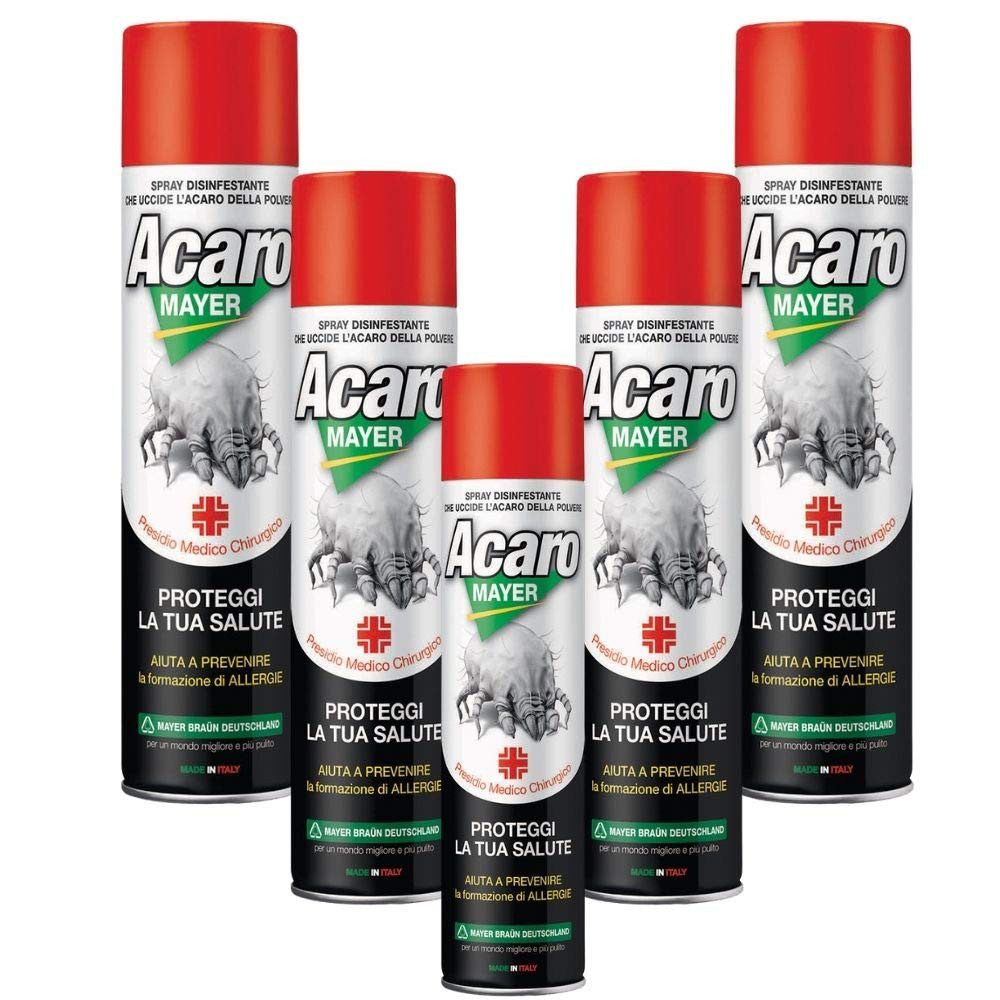 Spray disinfettante anti acaro AcaroMayer, efficace contro gli acari
